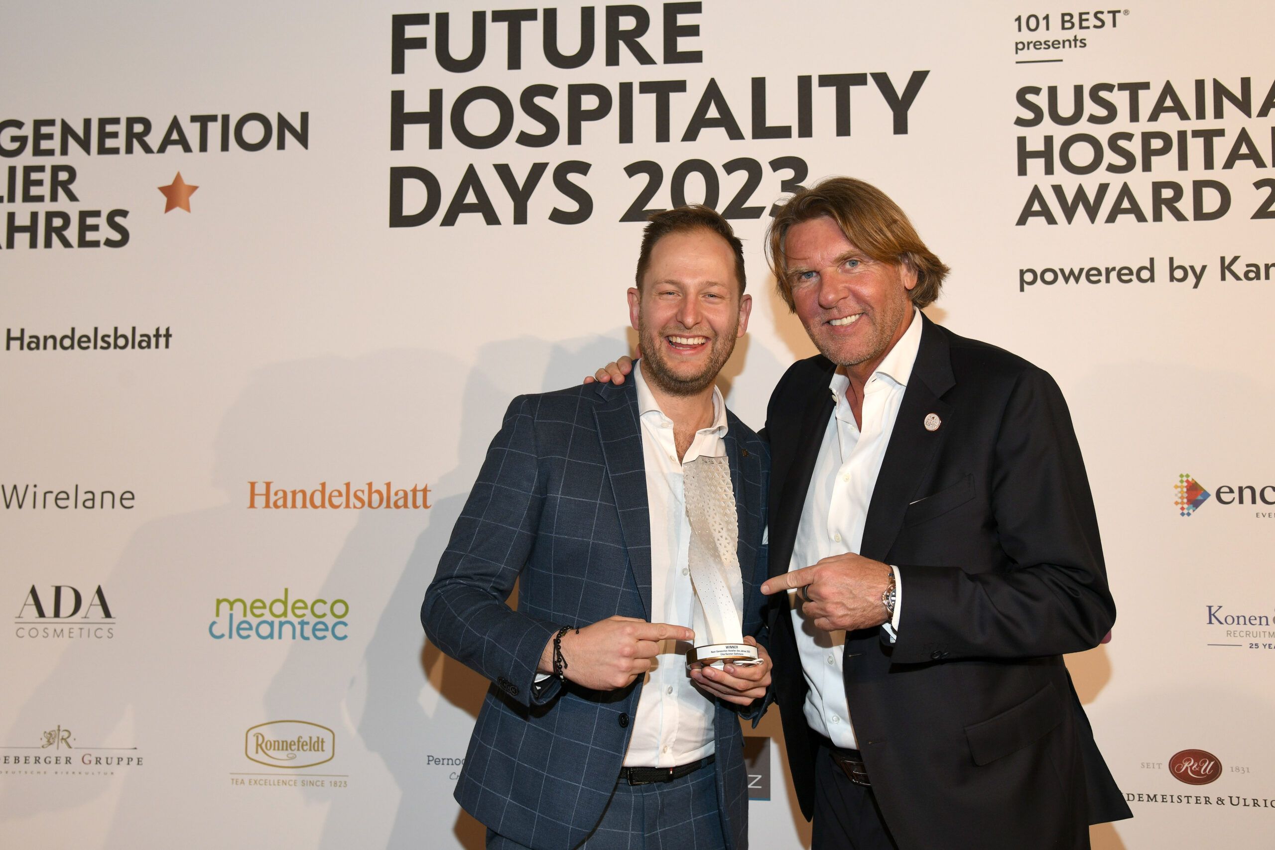 Carsten K. Rath mit Gewinner Next Generation Hotelier des Jahres